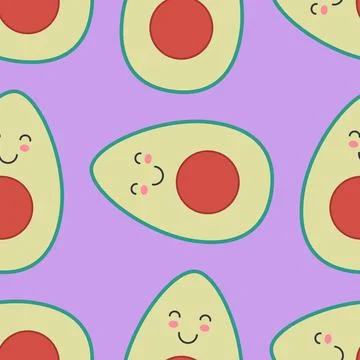 Avocado pattern Stock Illustration