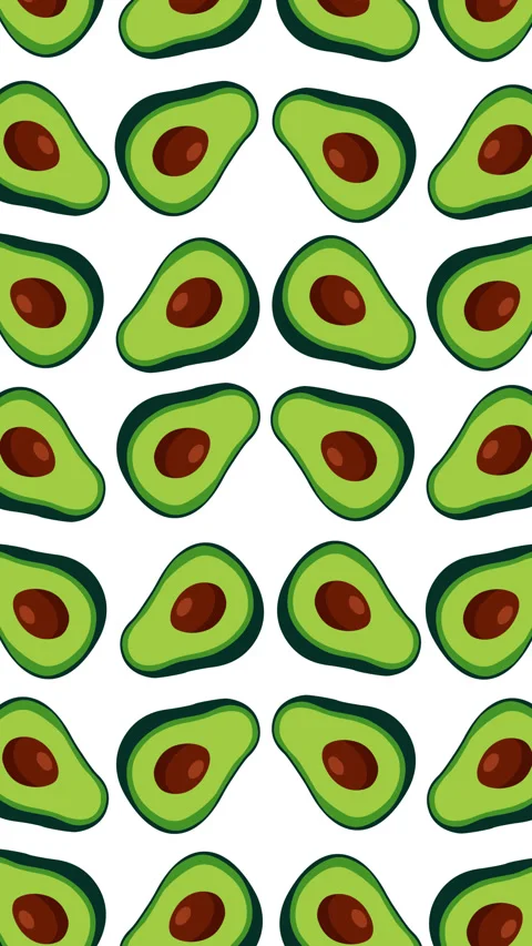 Avocado Pattern Motion Graphic Background Fresh Green Fruit Animation Stock-Footage 346500895