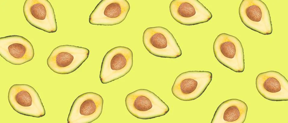 Avocado pattern Stock Photos
