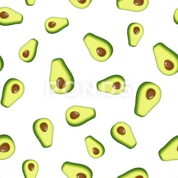 Avocado pattern seamless Ilustraciones de archivo