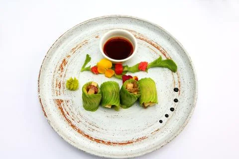 Avocado rolls Foto stock