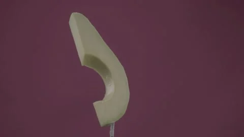 Avocado rotating with loop on fuchsia screen for chroma key Stock Footage 153957657