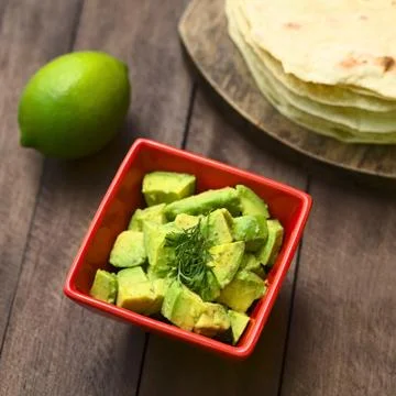 Avocado salad Foto stock