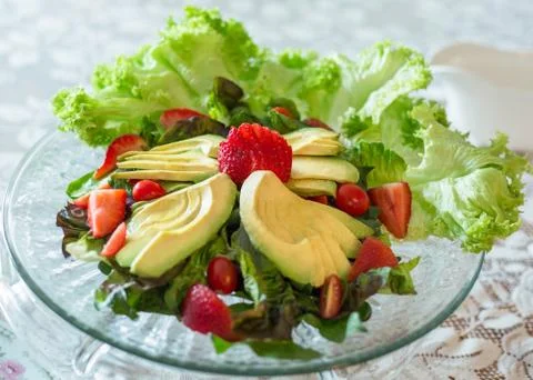 Avocado salad Stock Photos