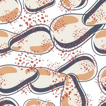 Avocado seamless pattern. Abstract background texture. kitchen textiles Stock Illustration