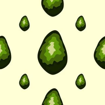 Avocado seamless pattern. print, fabric and organic, vegan, raw products pack 스톡 일러스트