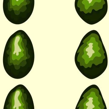 Avocado seamless pattern. print, fabric and organic, vegan, raw products pack Illustrazione stock