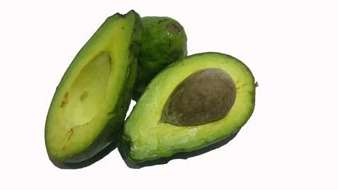 Avocado with seed Stock Photos