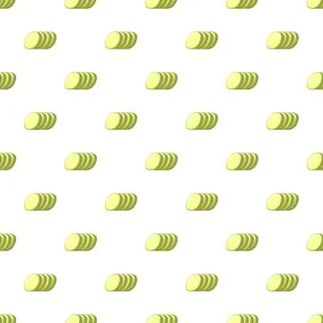 Avocado slices creating a seamless fruit pattern background 스톡 일러스트