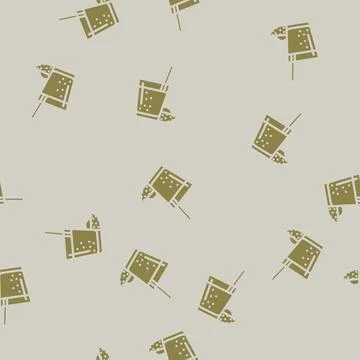 Avocado smoothie drink glyph vector seamless pattern 스톡 일러스트
