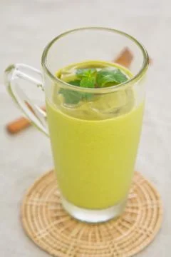 Avocado smoothie Stock Photos
