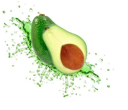 Avocado splash Stock Photos