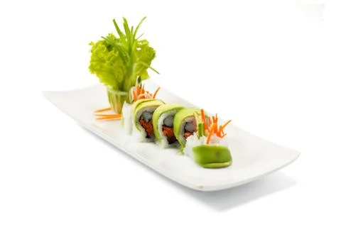 Avocado sushi Stock Photos