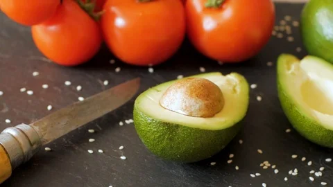 Avocado on the table Stock Footage 109601120