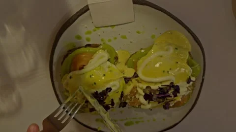 Avocado toast 3 Stock Footage 329313729