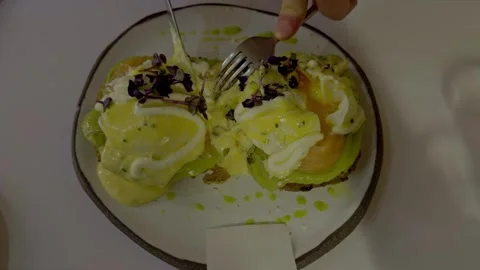 Avocado toast Stock Footage 329313727