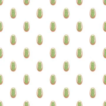 Avocado toast pattern repeating colorful abstract wallpaper background Stock Illustration