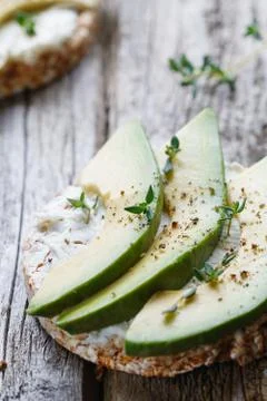 Avocado toast Stock Photos