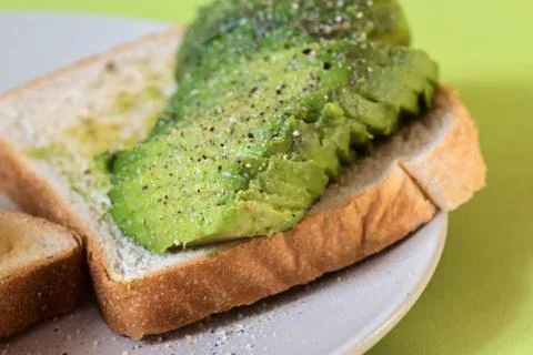 Avocado on toast Stock Photos