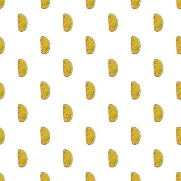 Avocado toast with shrimp pattern on white background 스톡 일러스트