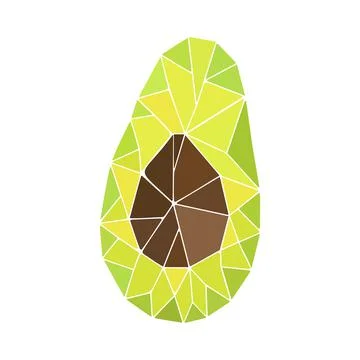Avocado vector Stock Illustration