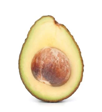 Avocado vegetable isolated on white background Stock Photos