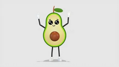 Avocado wave greeting 库存影片 168029278