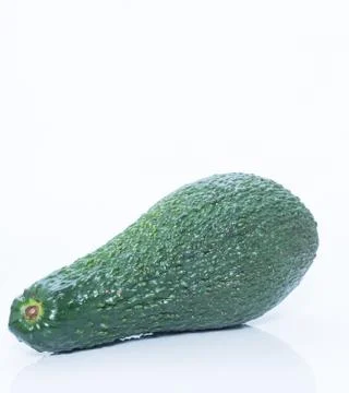 Avocado on white background. Stock Photos
