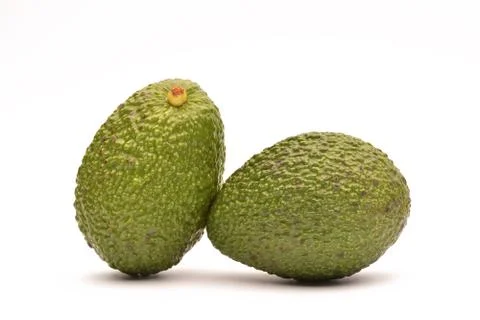 Avocado on white background Stock Photos
