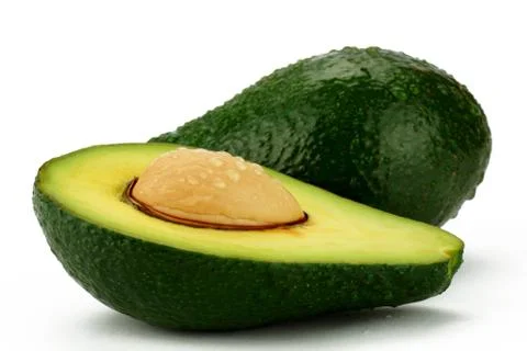 Avocado on white background    Stock Photos