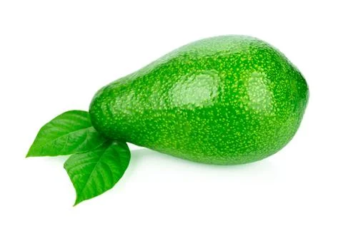 Avocado on white background Stock Photos