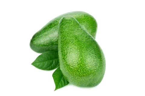 Avocado on white background Stock Photos