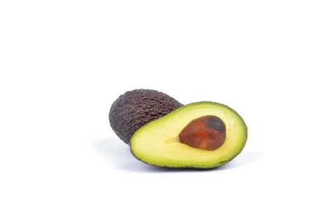 Avocado on a white background. Stock Photos