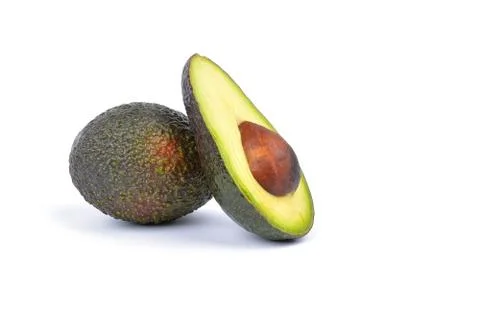 Avocado  on a white background. Stock Photos