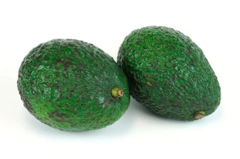 Avocado on white background Stock Photos