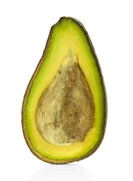 Avocado on white background Stock Photos