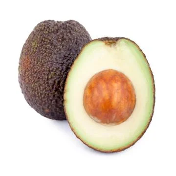 Avocado on white background Stock Photos