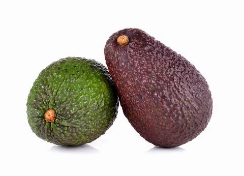 Avocado on white background Stock Photos