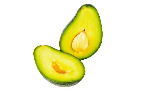 Avocado on white background Stock Photos