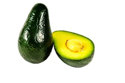 Avocado on white background Stock Photos