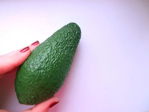 Avocado on a white background Foto stock