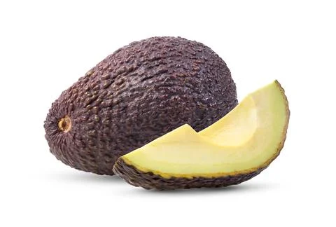 Avocado on white background Stock Photos