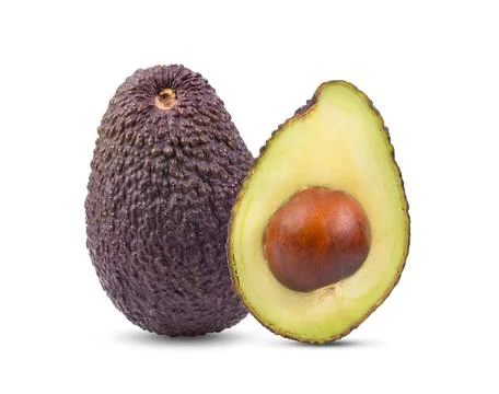 Avocado on white background Stock Photos