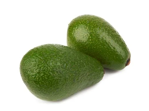 Avocado on white Stock Photos