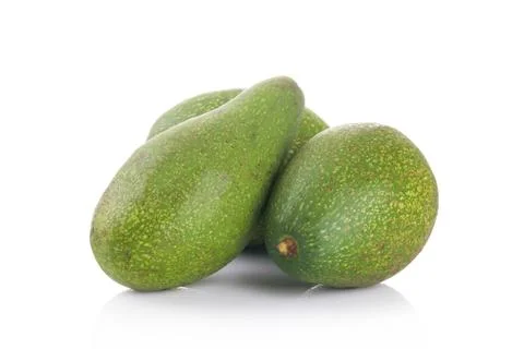 Avocados isolate on  white background Stock Photos