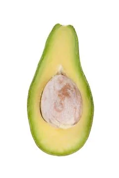 Avocados isolate on  white background Stock Photos