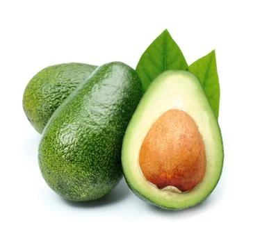 Avocados isolated. Foto stock