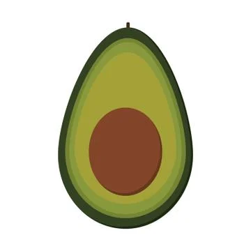 Avocato half icon Stock-Illustration