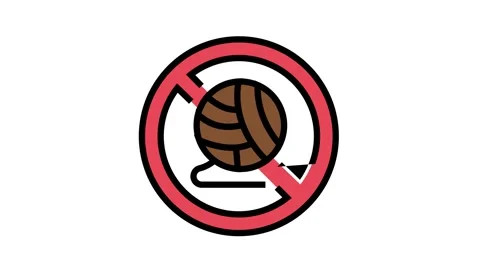 Avoid allergens dry skin color icon animation Stock Footage 164578769