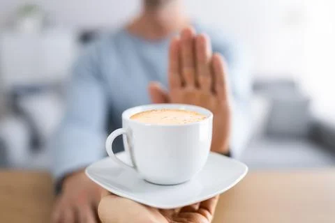 Avoid Coffee. Male Stock Photos